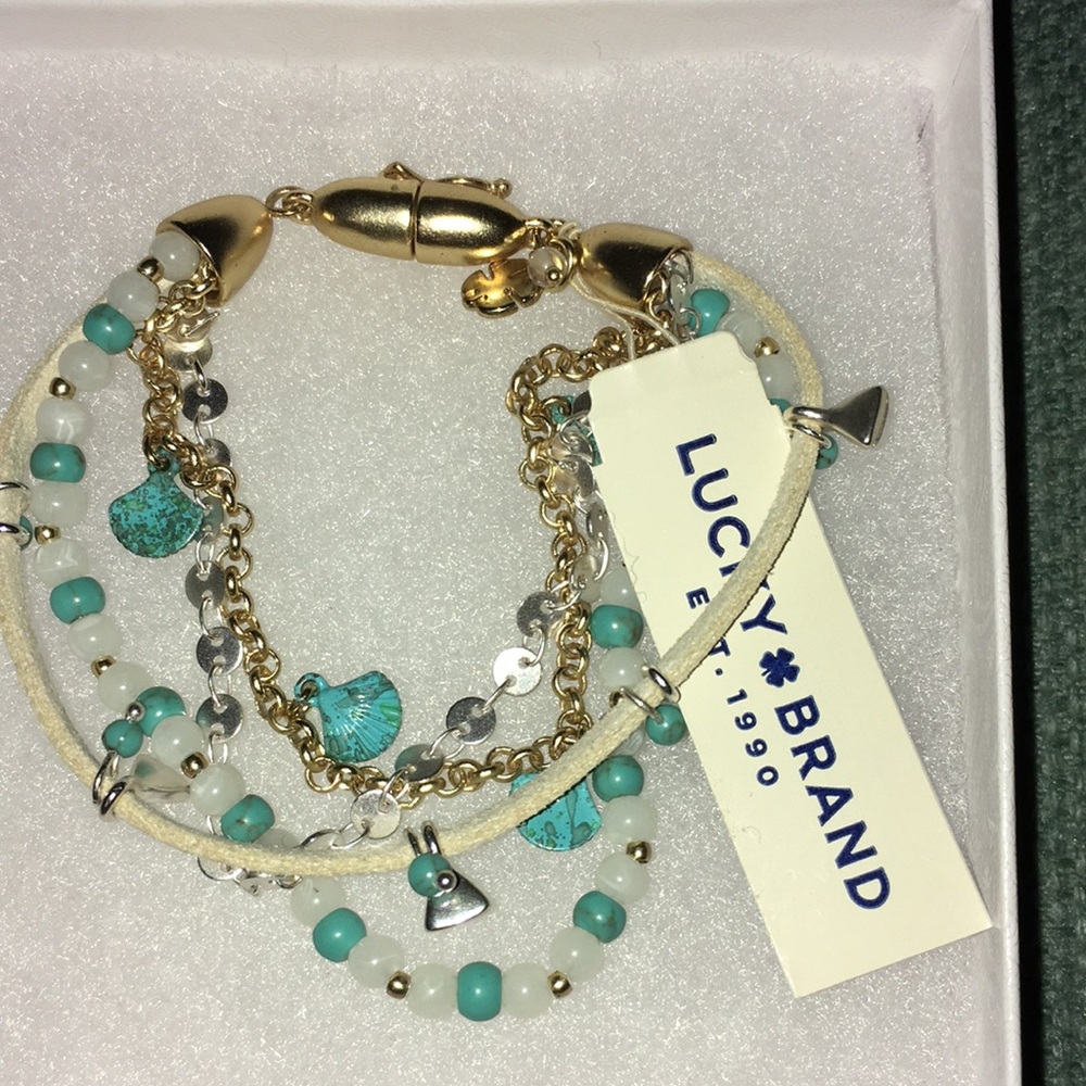 Lucky Brand Lady’s Beaded Layered Bracelet-NWT-